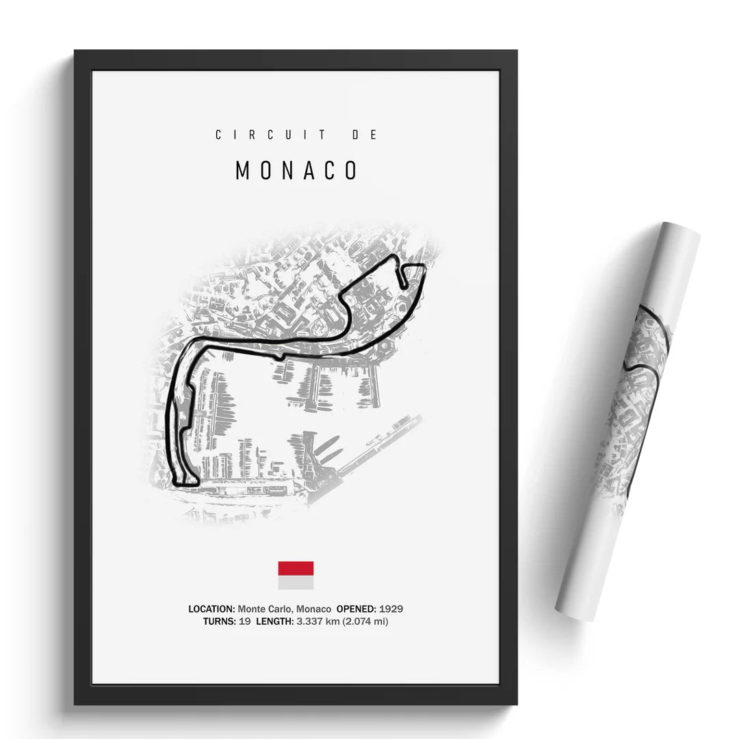 Circuit de Monaco - Racetrack Print