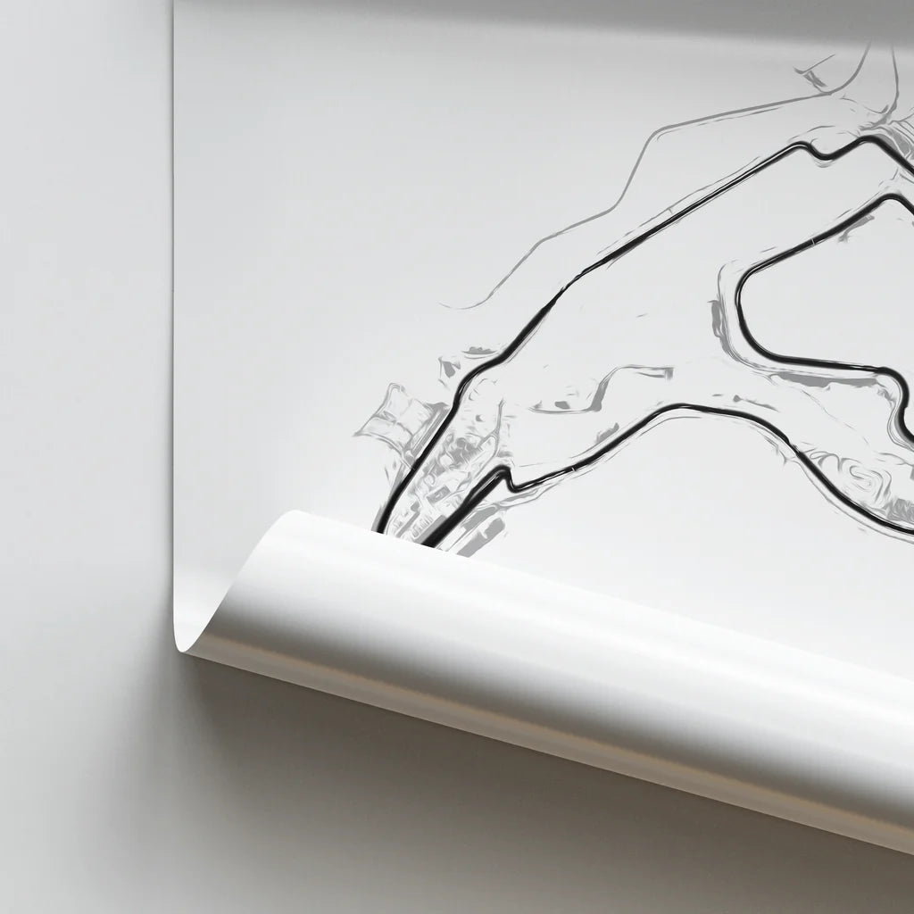 Circuit de Monaco - Racetrack Print