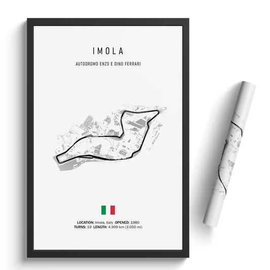 Autodromo Enzo e Dino Ferrari Imola - Racetrack Print