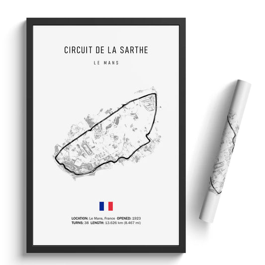 Circuit de la Sarthe Le Mans - Racetrack Print