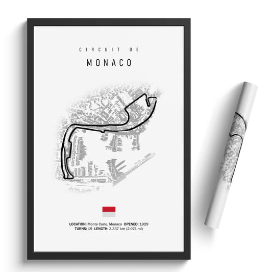 Circuit de Monaco - Racetrack Print