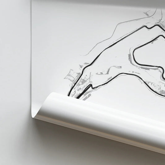 Autodromo Enzo e Dino Ferrari Imola - Racetrack Print
